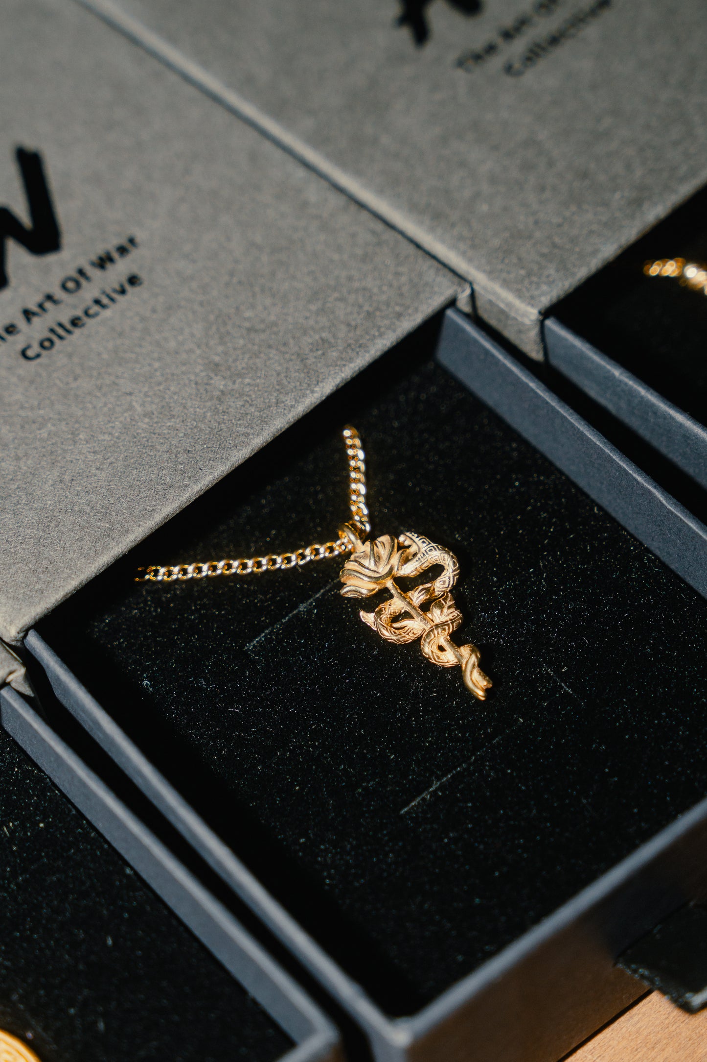 The Snake & Rose Pendant